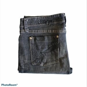 by MADRID-BLACK WASH JEANS-SIZE 28